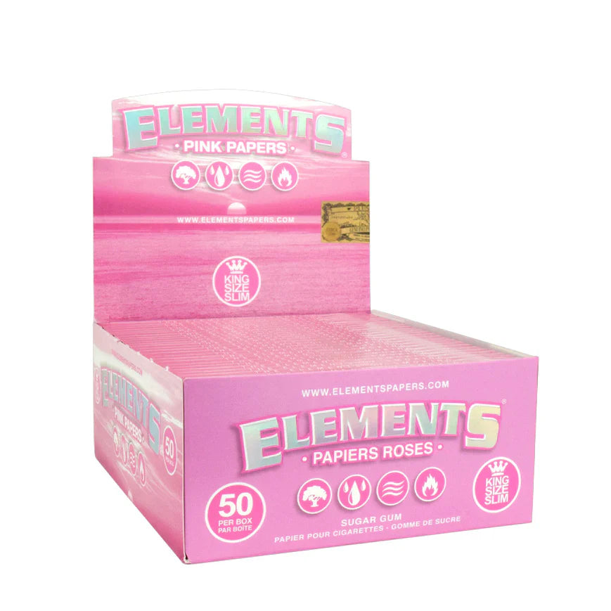 Elements Pink smoking Papers King Slim Main image