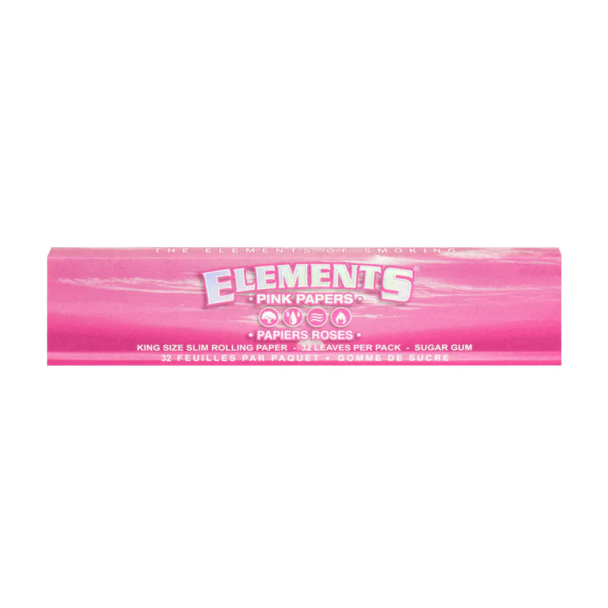 Elements Pink smoking Papers King Slim Secondary image
