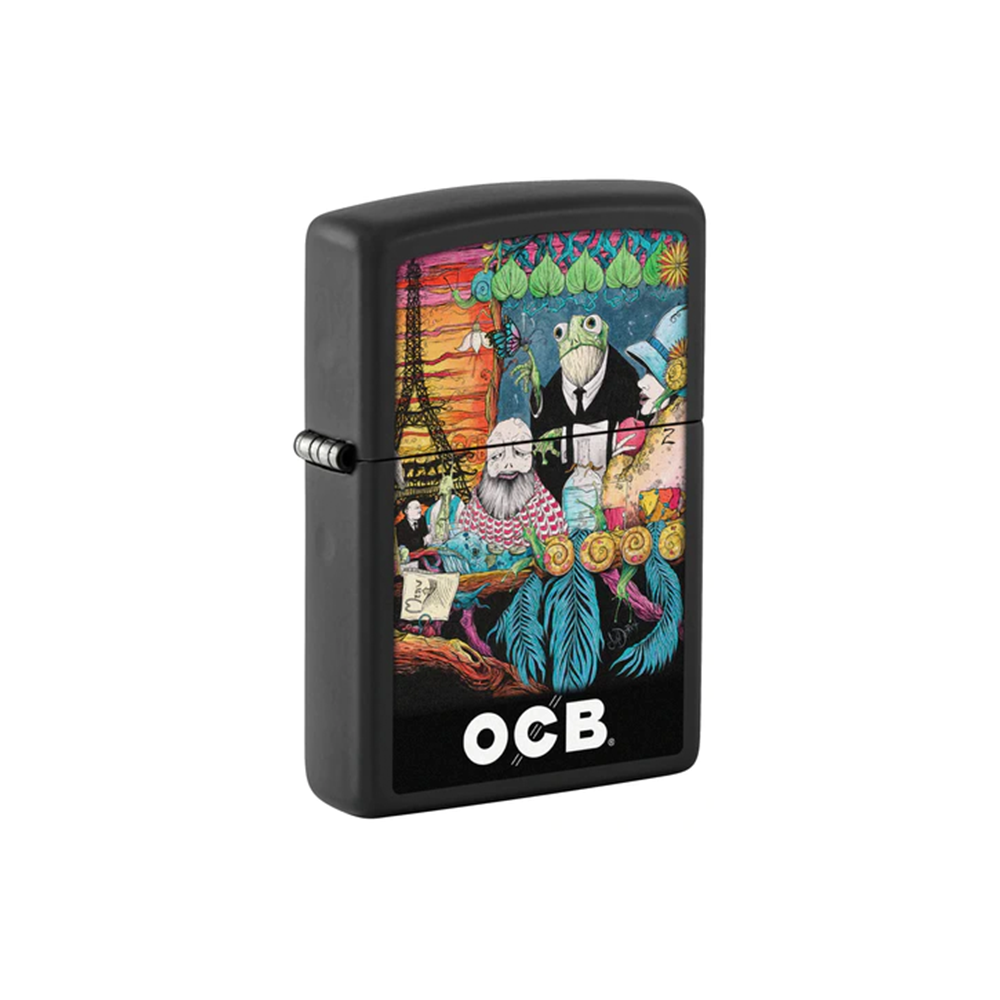 Zippo 218-110388 OCB Reg Black Matte Rolling Tray Cafe Culture Main image
