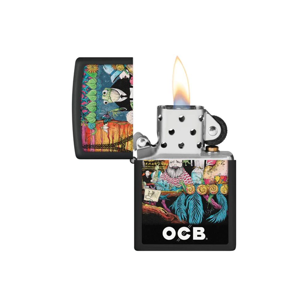 Zippo 218-110388 OCB Reg Black Matte Rolling Tray Cafe Culture Secondary image