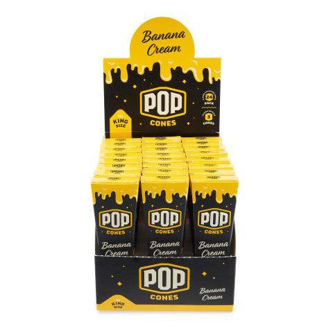 Pop Cones | King Size Pre-Rolled Cones with Flavor Tip – 3 Pack (24ct Display).